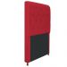 Cabeceira Estofada Cristal 100 cm Solteiro Com Capitonê Suede Vermelho- Amarena Móveis