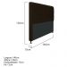 Cabeceira Estofada Cristal 140 cm Casal Com Capitonê Corano Marrom - Amarena Móveis