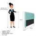 Cabeceira Estofada Cristal 140 cm Casal Com Capitonê Suede Azul Tiffany - Amarena Móveis