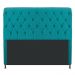 Cabeceira Estofada Cristal 140 cm Casal Com Capitonê Suede Azul Turquesa - Amarena Móveis
