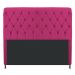 Cabeceira Estofada Cristal 140 cm Casal Com Capitonê Suede Pink - Amarena Móveis