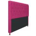 Cabeceira Estofada Cristal 140 cm Casal Com Capitonê Suede Pink - Amarena Móveis
