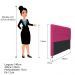 Cabeceira Estofada Cristal 140 cm Casal Com Capitonê Suede Pink - Amarena Móveis