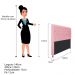 Cabeceira Estofada Cristal 140 cm Casal Com Capitonê Suede Rosa Bebê - Amarena Móveis