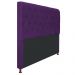 Cabeceira Estofada Cristal 140 cm Casal Com Capitonê Suede Roxo - Amarena Móveis