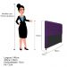 Cabeceira Estofada Cristal 140 cm Casal Com Capitonê Suede Roxo - Amarena Móveis