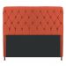 Cabeceira Estofada Cristal 140 cm Casal Com Capitonê Suede Terracota - Amarena Móveis