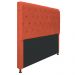 Cabeceira Estofada Cristal 140 cm Casal Com Capitonê Suede Terracota - Amarena Móveis