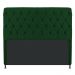 Cabeceira Estofada Cristal 140 cm Casal Com Capitonê Suede Verde - Amarena Móveis