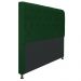 Cabeceira Estofada Cristal 140 cm Casal Com Capitonê Suede Verde - Amarena Móveis