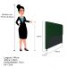 Cabeceira Estofada Cristal 140 cm Casal Com Capitonê Suede Verde - Amarena Móveis