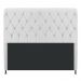 Cabeceira Estofada Cristal 160 cm Queen Size Com Capitonê Corano Branco - Amarena Móveis