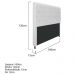 Cabeceira Estofada Cristal 160 cm Queen Size Com Capitonê Corano Branco - Amarena Móveis