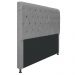 Cabeceira Estofada Cristal 160 cm Queen Size Com Capitonê Corano Cinza - Amarena Móveis
