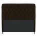 Cabeceira Estofada Cristal 160 cm Queen Size Com Capitonê Corano Marrom - Amarena Móveis