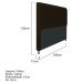 Cabeceira Estofada Cristal 160 cm Queen Size Com Capitonê Corano Marrom - Amarena Móveis