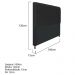Cabeceira Estofada Cristal 160 cm Queen Size Com Capitonê Corano Preto- Amarena Móveis