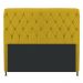 Cabeceira Estofada Cristal 160 cm Queen Size Com Capitonê Suede Amarelo - Amarena Móveis