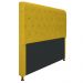 Cabeceira Estofada Cristal 160 cm Queen Size Com Capitonê Suede Amarelo - Amarena Móveis