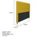 Cabeceira Estofada Cristal 160 cm Queen Size Com Capitonê Suede Amarelo - Amarena Móveis