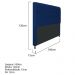 Cabeceira Estofada Cristal 160 cm Queen Size Com Capitonê Suede Azul Marinho - Amarena Móveis