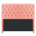 Cabeceira Estofada Cristal 160 cm Queen Size Com Capitonê Suede Coral - Amarena Móveis