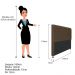 Cabeceira Estofada Cristal 160 cm Queen Size Com Capitonê Suede Marrom - Amarena Móveis