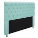 Cabeceira Estofada Cristal 160 cm Queen Size Com Strass Suede Azul Tiffany - Amarena Móveis