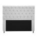Cabeceira Estofada Cristal 160 cm Queen Size Com Strass Suede Branco - Amarena Móveis