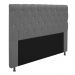 Cabeceira Estofada Cristal 160 cm Queen Size Com Strass Suede Cinza - Amarena Móveis