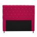 Cabeceira Estofada Cristal 160 cm Queen Size Com Strass Suede Pink - Amarena Móveis