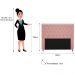 Cabeceira Estofada Cristal 160 cm Queen Size Com Strass Suede Rosê - Amarena Móveis