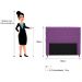 Cabeceira Estofada Cristal 160 cm Queen Size Com Strass Suede Roxo - Amarena Móveis