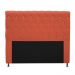 Cabeceira Estofada Cristal 160 cm Queen Size Com Strass Suede Terracota - Amarena Móveis