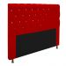 Cabeceira Estofada Cristal 160 cm Queen Size Com Strass Suede Vermelho- Amarena Móveis