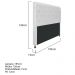 Cabeceira Estofada Cristal 195 cm King Size Com Capitonê Corano Branco - Amarena Móveis