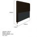 Cabeceira Estofada Cristal 195 cm King Size Com Capitonê Corano Marrom - Amarena Móveis