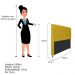 Cabeceira Estofada Cristal 195 cm King Size Com Capitonê Suede Amarelo - Amarena Móveis