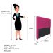 Cabeceira Estofada Cristal 195 cm King Size Com Capitonê Suede Pink - Amarena Móveis