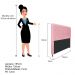 Cabeceira Estofada Cristal 195 cm King Size Com Capitonê Suede Rosa Bebê - Amarena Móveis