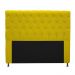 Cabeceira Estofada Cristal 195 cm King Size Com Strass Suede Amarelo - Amarena Móveis