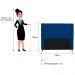 Cabeceira Estofada Cristal 195 cm King Size Com Strass Suede Azul Marinho - Amarena Móveis