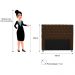 Cabeceira Estofada Cristal 195 cm King Size Com Strass Suede Marrom - Amarena Móveis