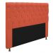 Cabeceira Estofada Cristal 195 cm King Size Com Strass Suede Terracota - Amarena Móveis