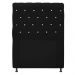 Cabeceira Estofada Cristal 90 cm Solteiro Com Strass  Suede Preto - Amarena Móveis