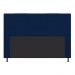 Cabeceira Estofada Dama 140 cm Casal Com Botonê  Suede Azul Marinho - Amarena Móveis