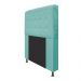 Cabeceira Estofada Dama 140 cm Casal Com Botonê  Suede Azul Tiffany - Amarena Móveis