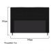Cabeceira Estofada Dama 140 cm Casal Com Botonê  Suede Preto - Amarena Móveis