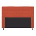 Cabeceira Estofada Dama 140 cm Casal Com Botonê  Suede Terracota - Amarena Móveis