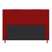 Cabeceira Estofada Dama 140 cm Casal Com Botonê  Suede Vermelho - Amarena Móveis